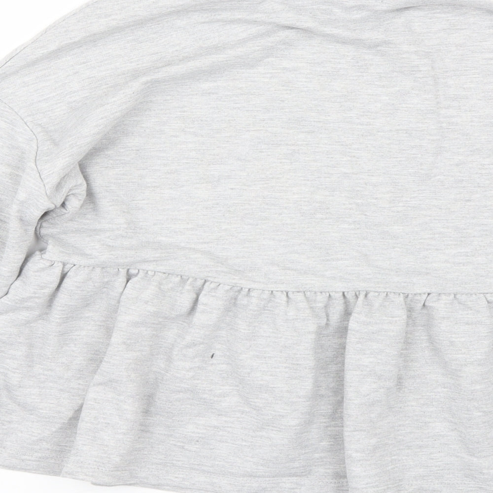 Papaya Womens Grey Pullover Sweatshirt Size S