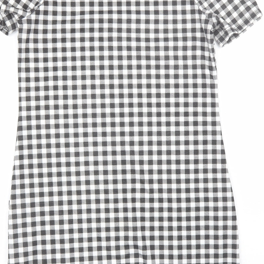 Atmosphere Womens Black Check T-Shirt Dress Size 10