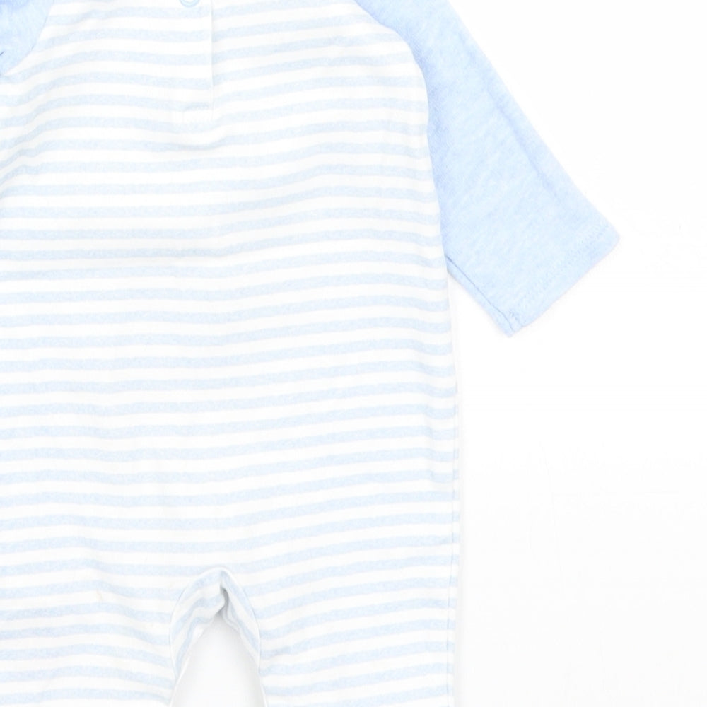 Disney Baby Baby Blue Striped Babygrow One-Piece Size Newborn - Mickey Mouse