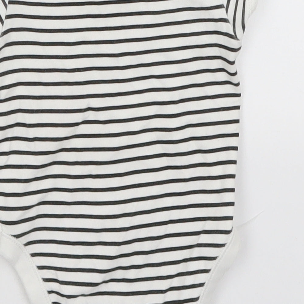 Primark Baby White Striped Romper One-Piece Size 6-9 Months