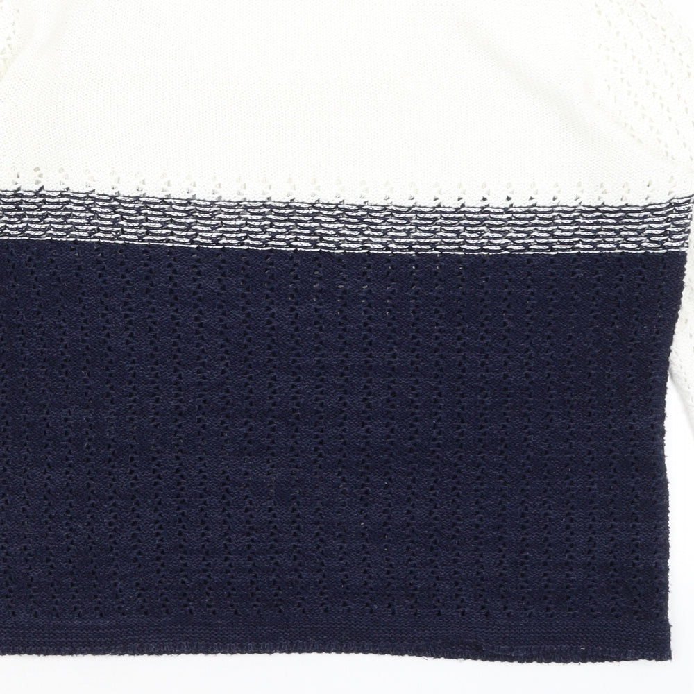 Sweater Shop Womens White Pullover Jumper Size M