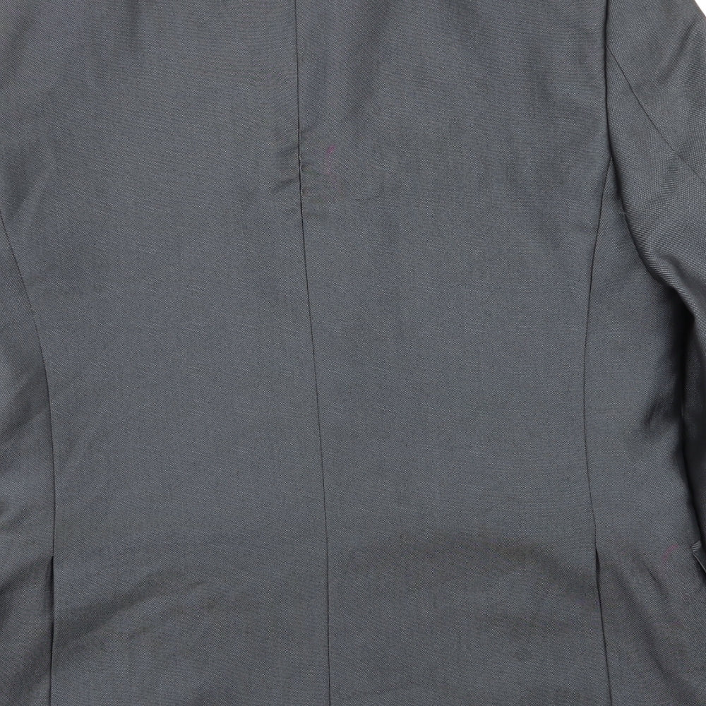 Moss London Mens Grey Jacket Blazer Size 40