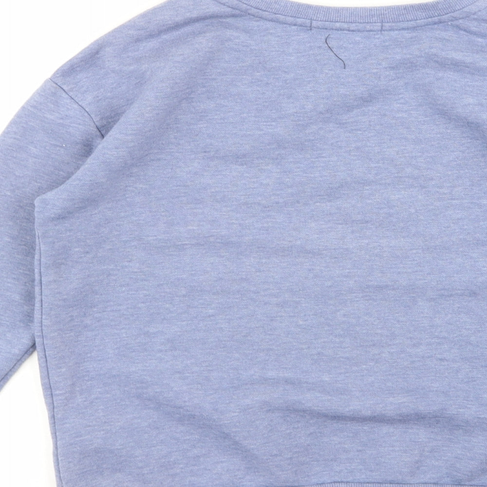 PRIMARK Womens Blue Geometric Pullover Sweatshirt Size 4