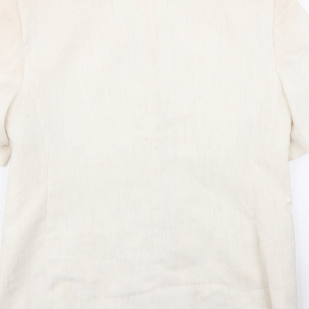 CANADA Womens Ivory Jacket Blazer Size 14