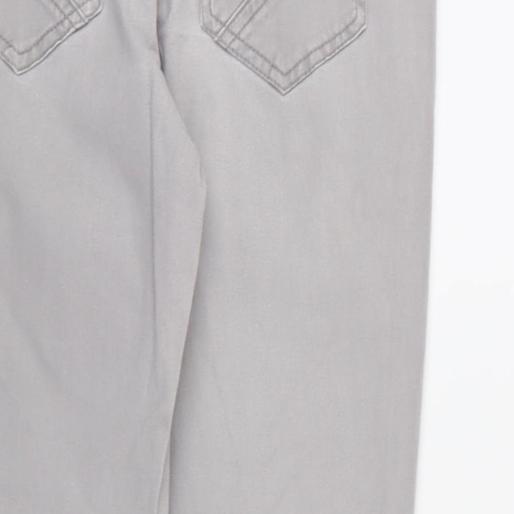 RED HEARING Womens Grey Trousers Size 8 L28 in
