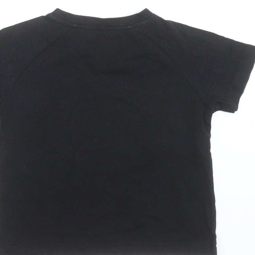 Matalan Boys Black Basic T-Shirt Size 5 Years - gaming