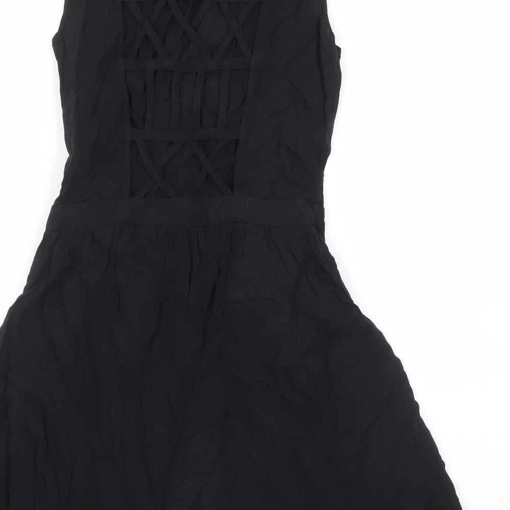 H&M Womens Black A-Line Size 8