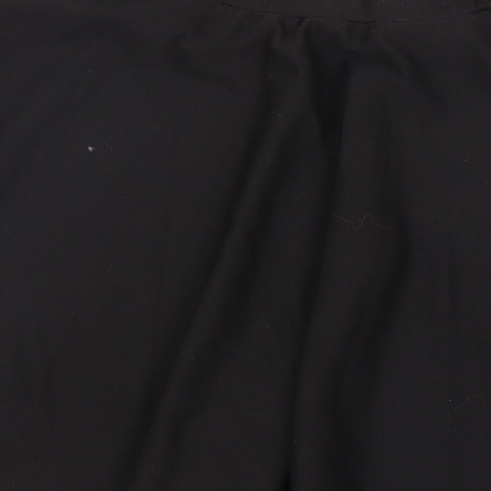 Preworn Womens Black A-Line Skirt Size L