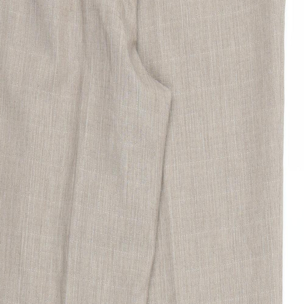 M&S Womens Brown Trousers Size 12 L30 in