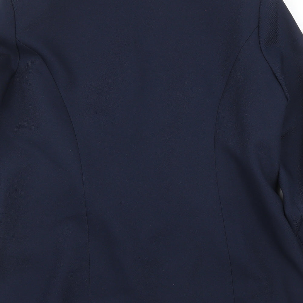 Damart Womens Blue Jacket Suit Jacket Size 14