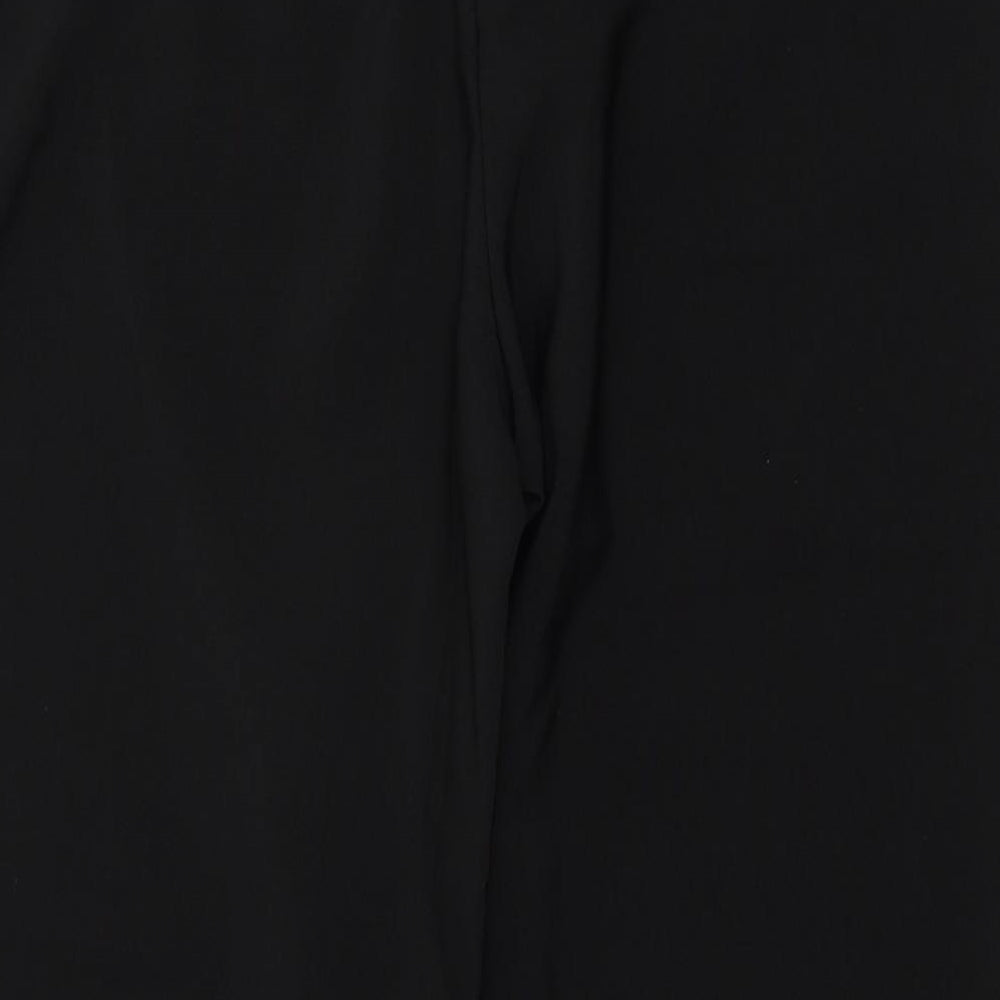 b younq Womens Black Cropped Trousers Size 14 L22.5 in
