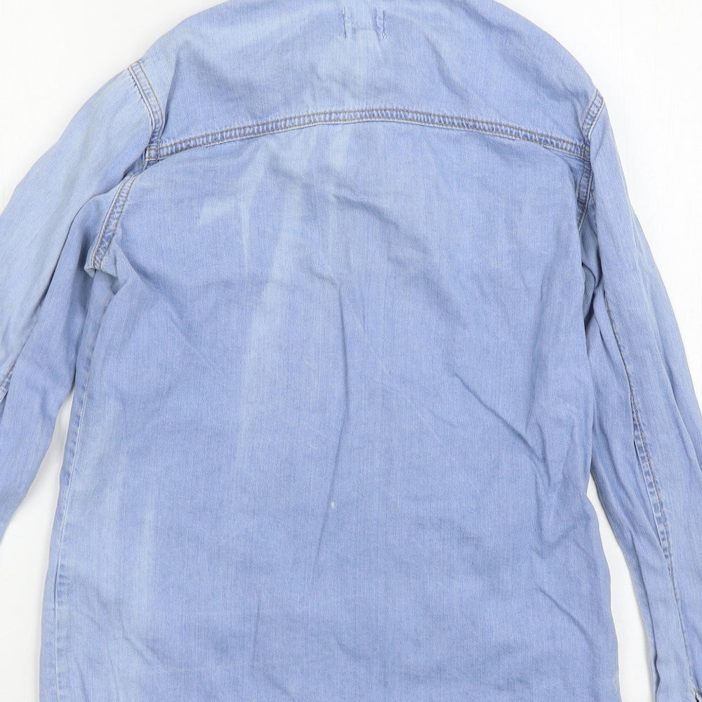 ASOS Womens Blue Basic Button-Up Size 6