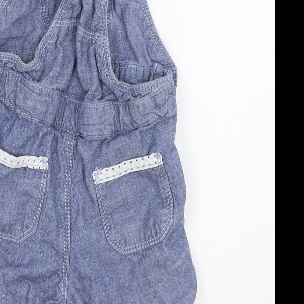 Matalan Girls Blue Dungaree One-Piece Size 0-3 Months