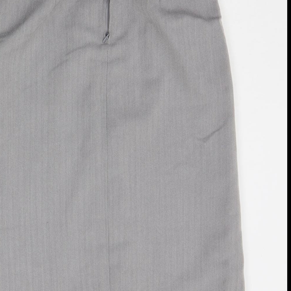 Expressions Womens Grey A-Line Skirt Size 10