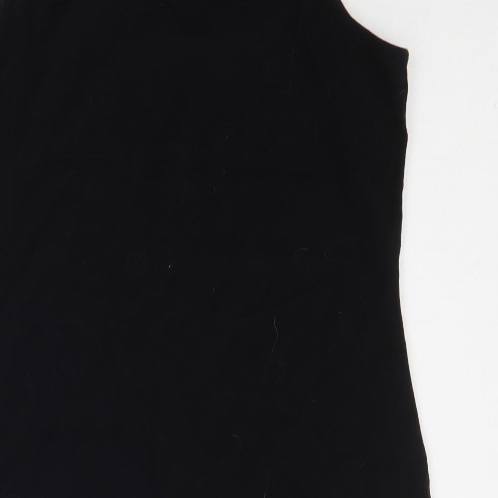 Vinceotto Womens Black Basic T-Shirt Size L