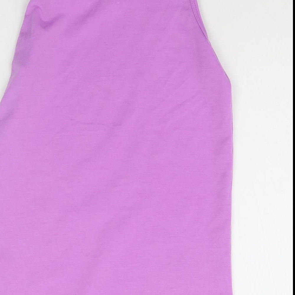 Young Dimension Girls Purple Basic Tank Size 9-10 Years