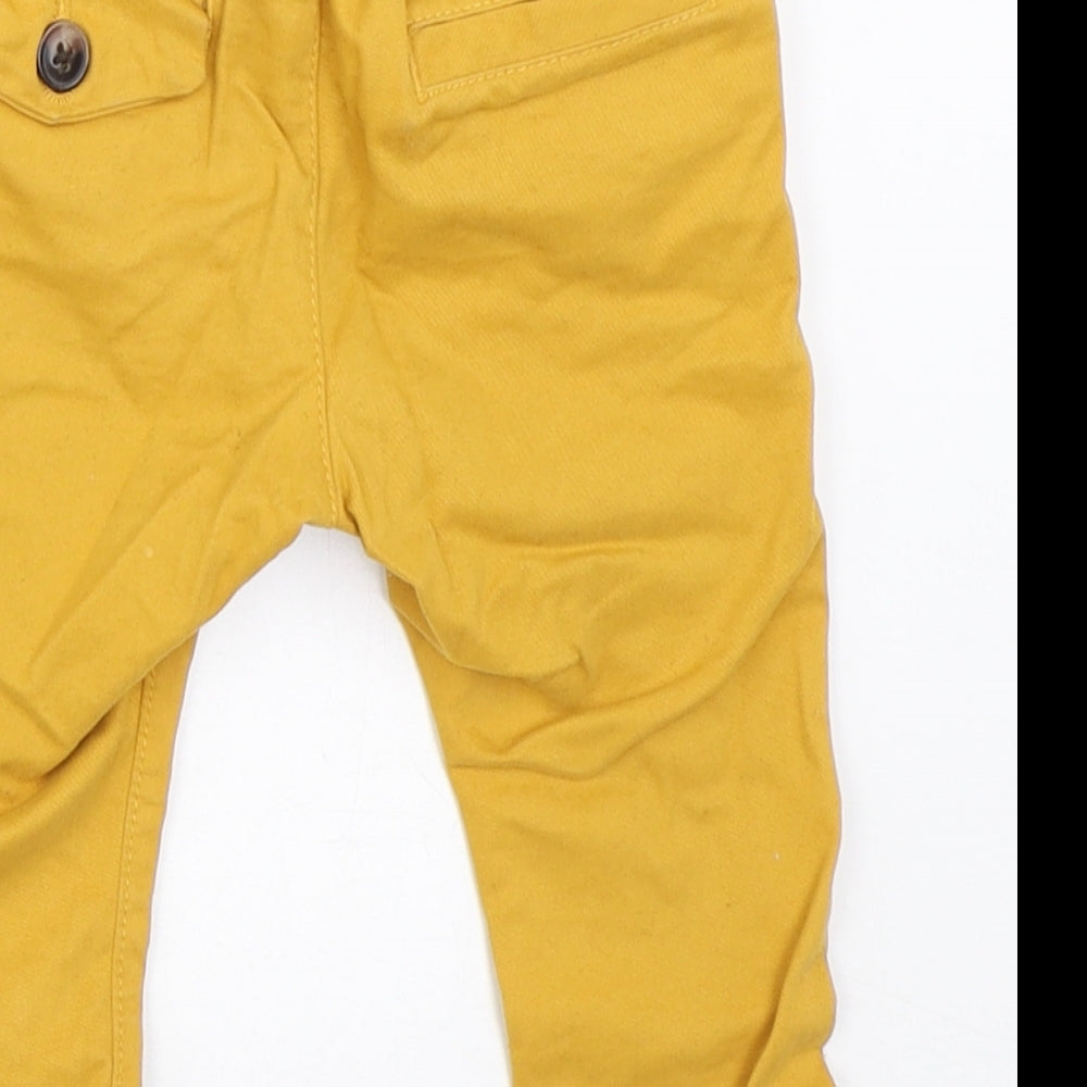 NEXT Boys Yellow Capri Trousers Size 3-6 Months