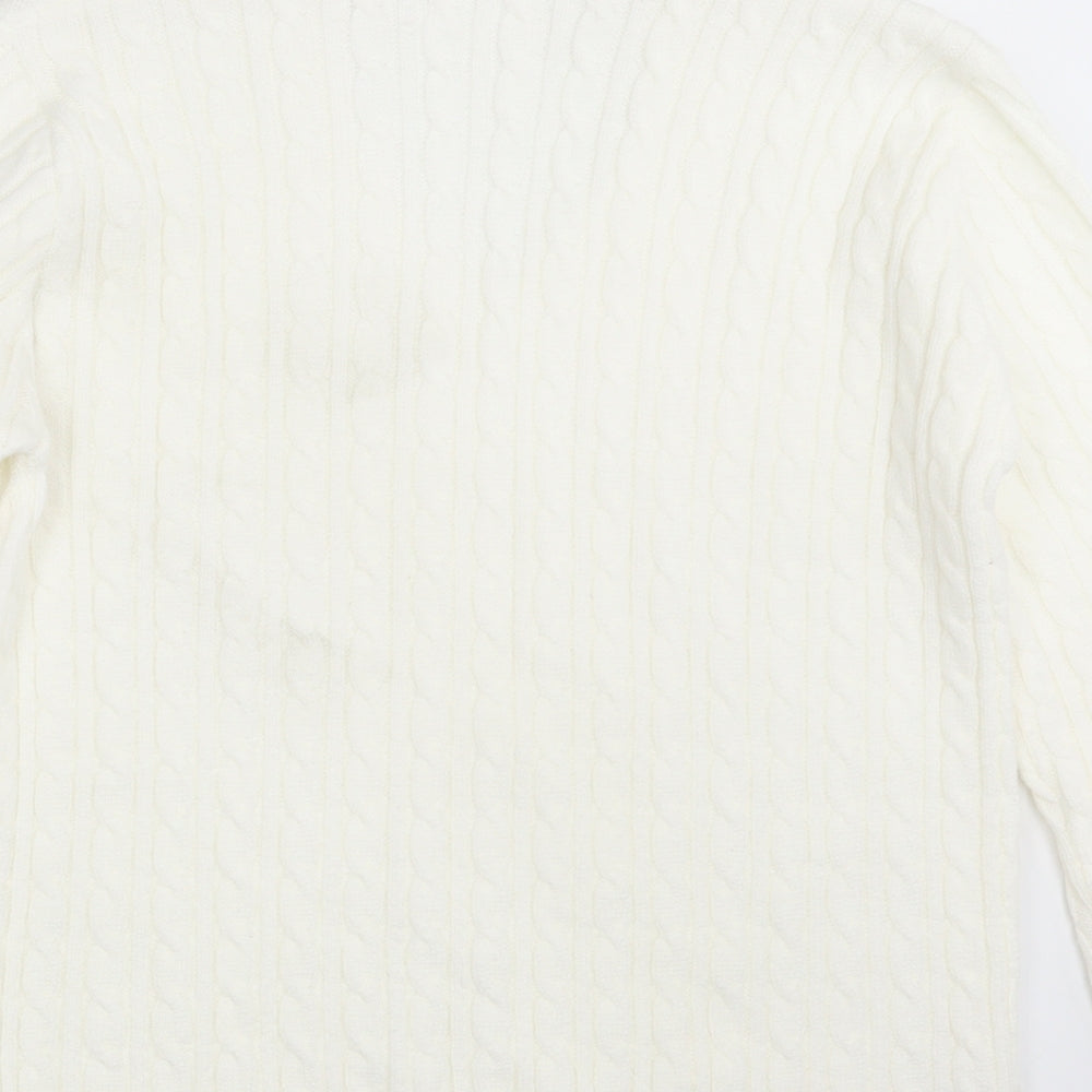 Preworn Womens Ivory Knit Pullover Jumper One Size