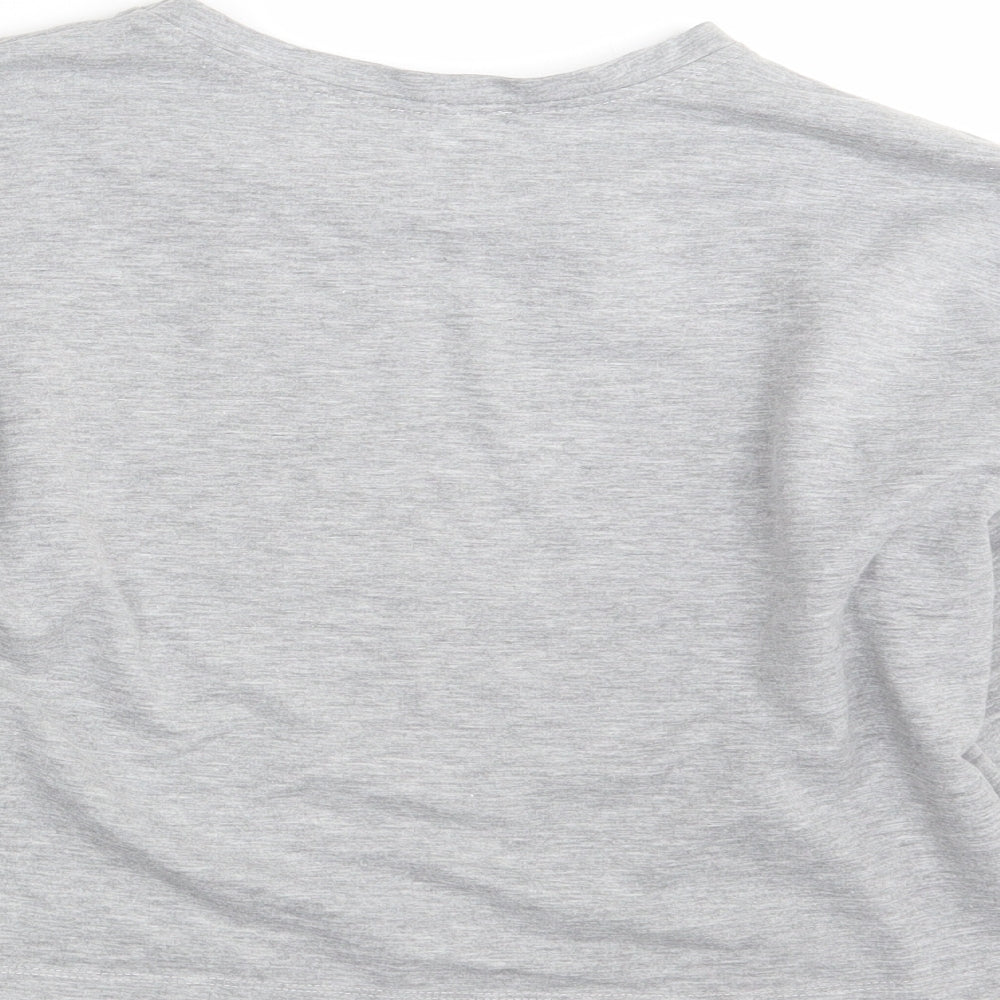 Nasty Gal Womens Grey Pullover Sweatshirt Size 14 - Cropped