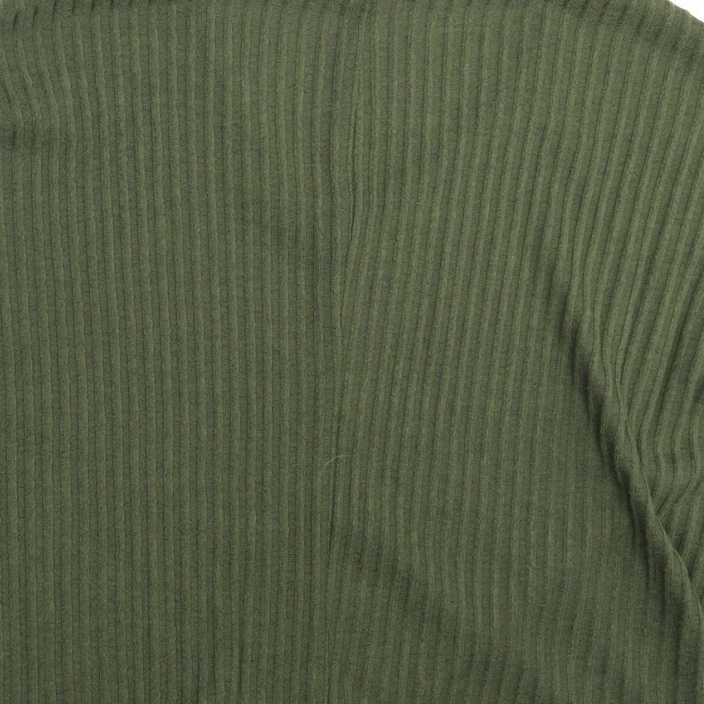 New Look Womens Green Pullover Sweatshirt Size M