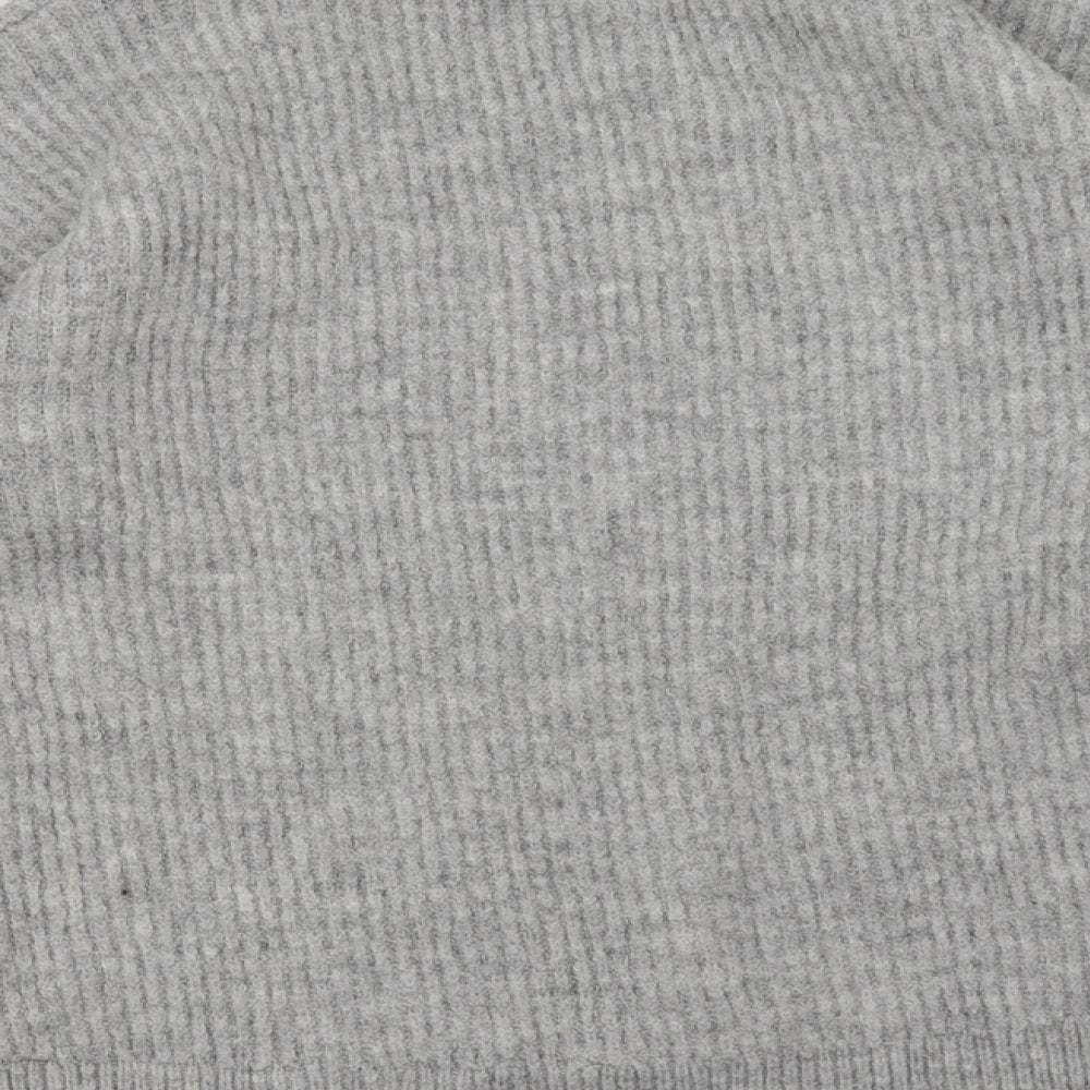 New Look Womens Grey Pullover Sweatshirt Size M