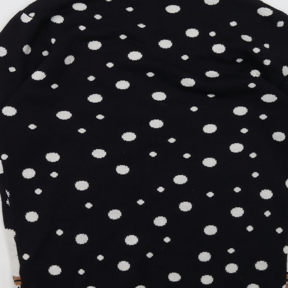 Brave Soul Mens Blue Polka Dot Pullover Sweatshirt Size S - christmas
