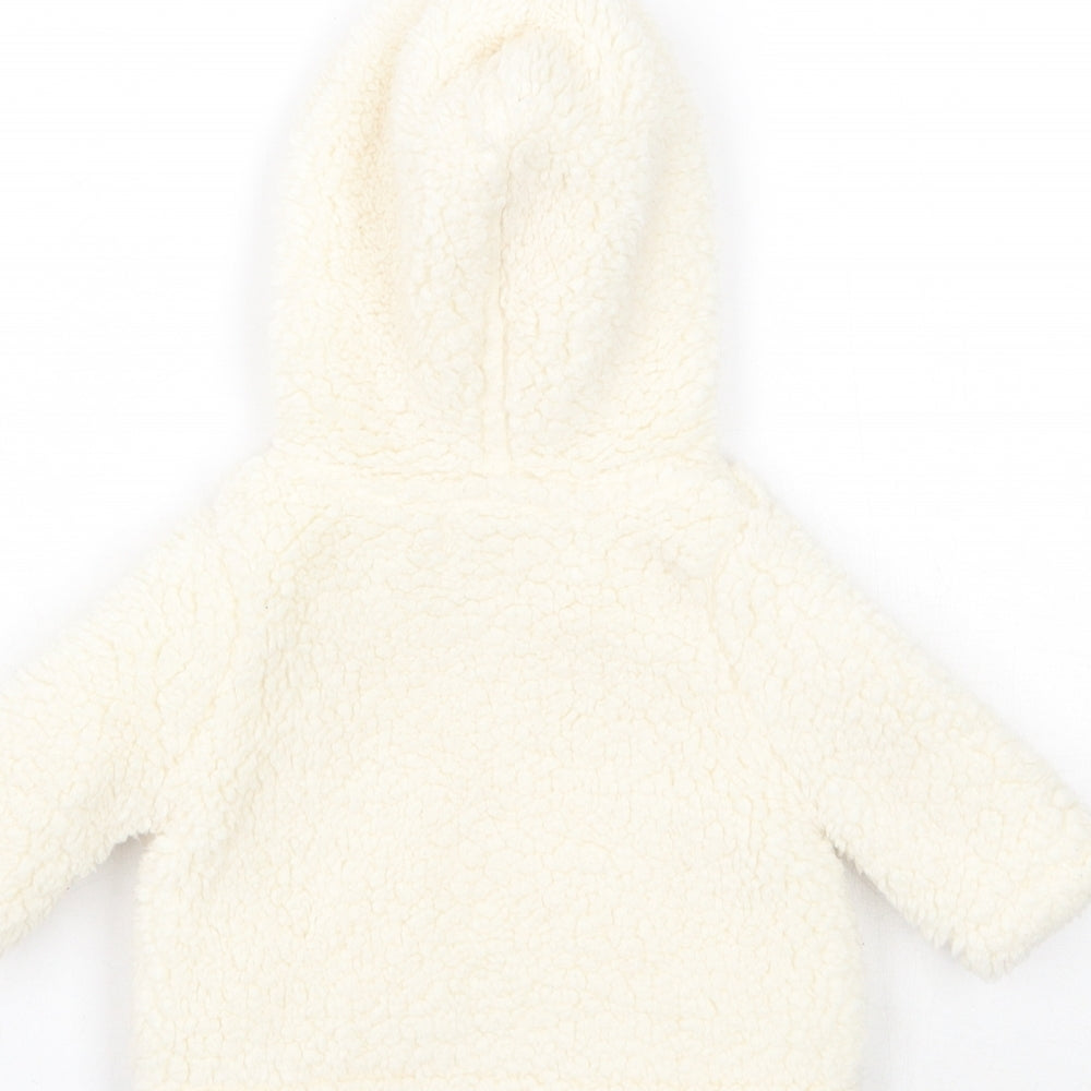 Nula Bug Girls Ivory Jacket Coat Size 0-3 Months