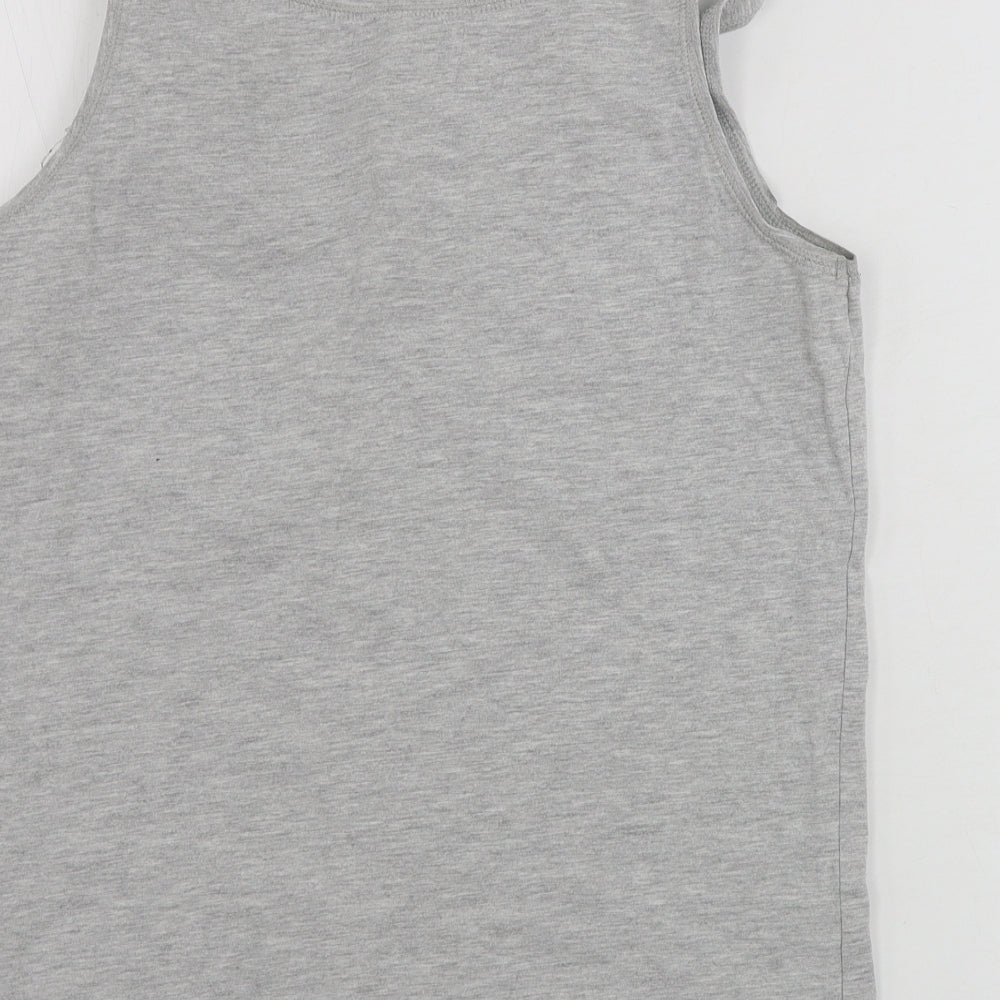 Preworn Womens Grey Basic Tank Size XL