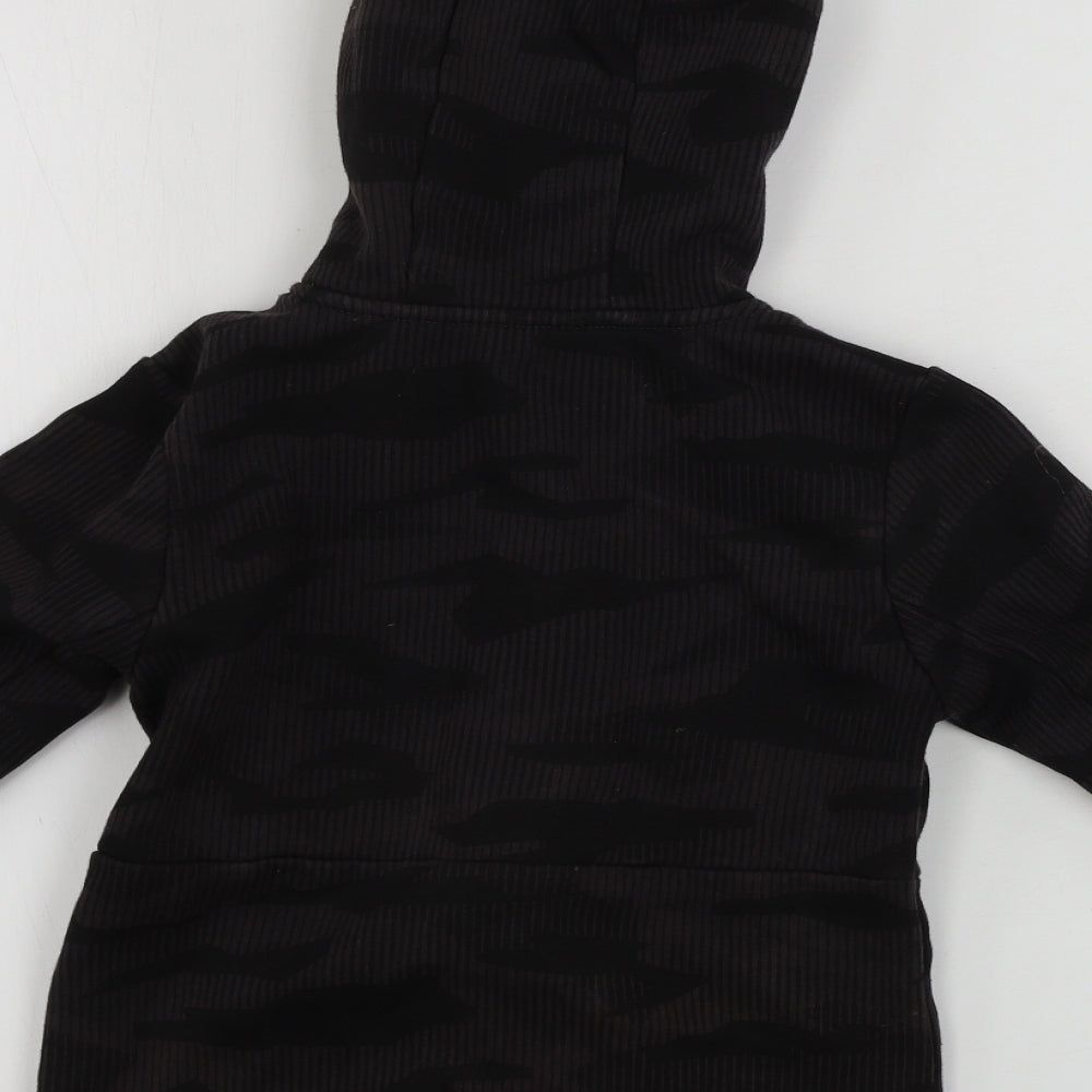George Boys Brown Full Zip Hoodie Size 6-7 Years