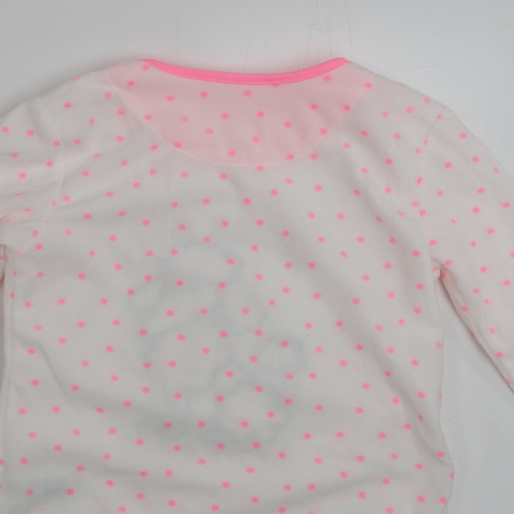 Primark Girls Ivory Polka Dot Pullover Jumper Size 7-8 Years