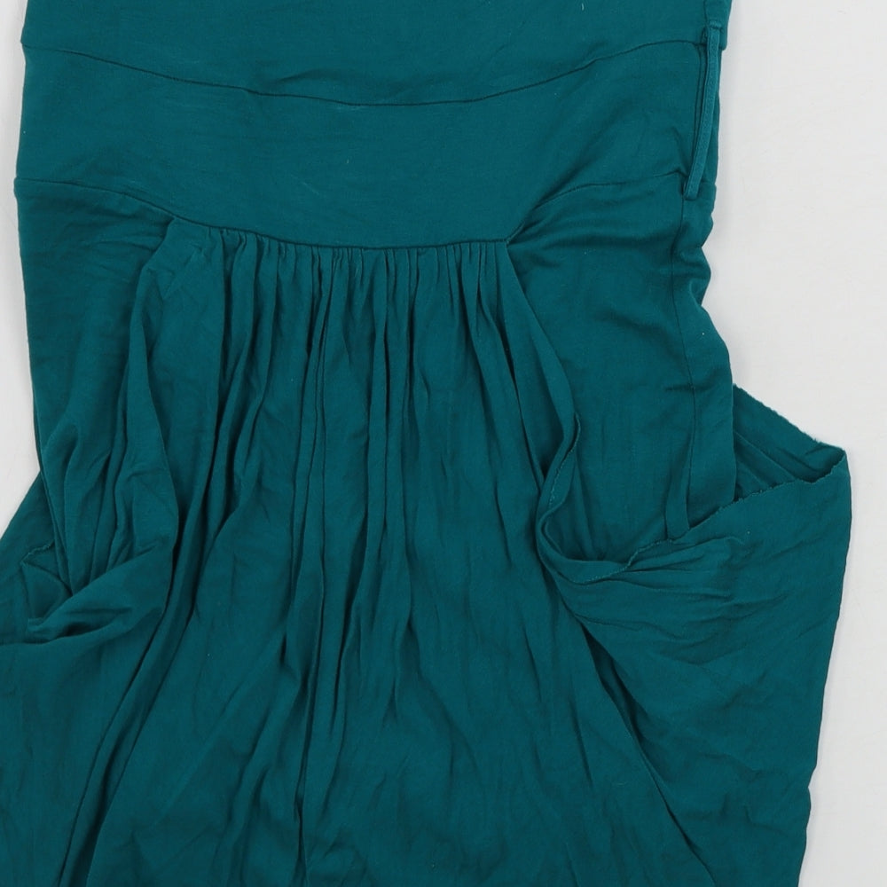 New Look Womens Green Basic Blouse Size 10