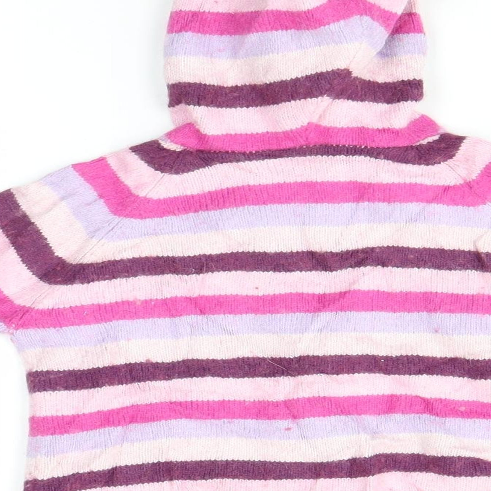 J.F.B Baby Pink Striped Basic Jacket Jacket Size 12-18 Months