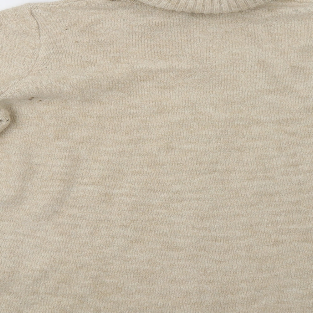 Peacocs Womens Beige Pullover Jumper Size S