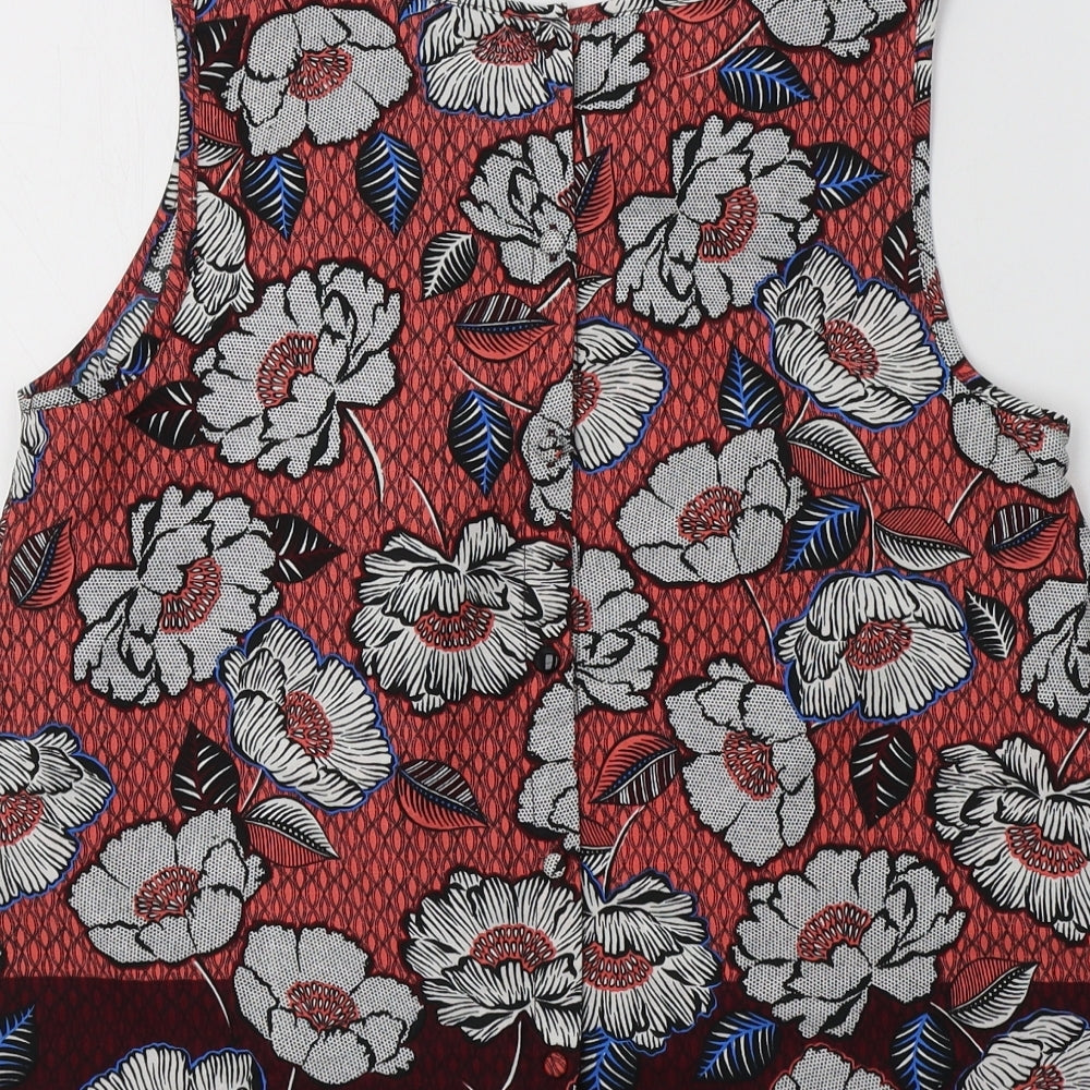 New Look Womens Multicoloured Floral Basic Tank Size 10