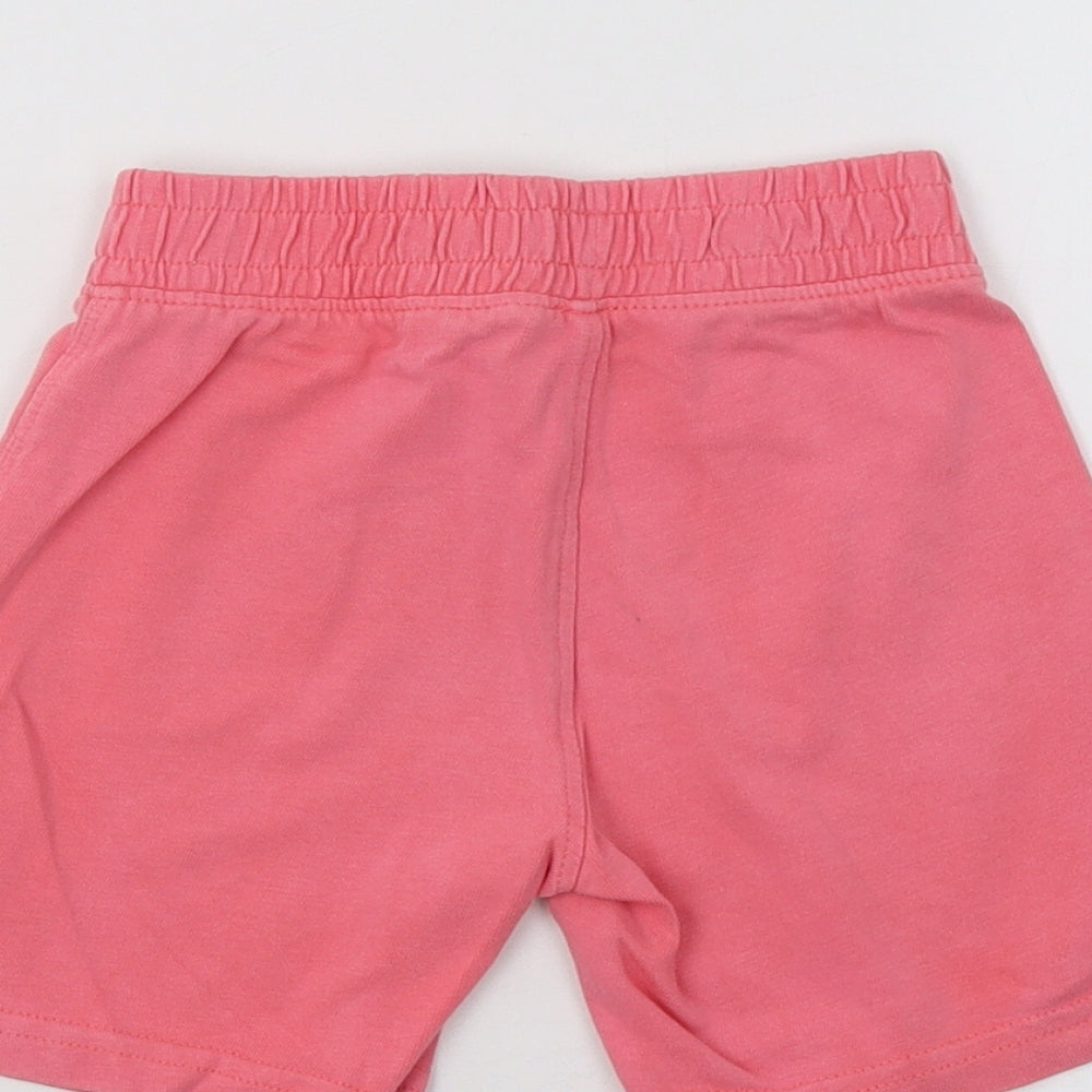 Preworn Girls Pink Sweat Shorts Size 2 Years