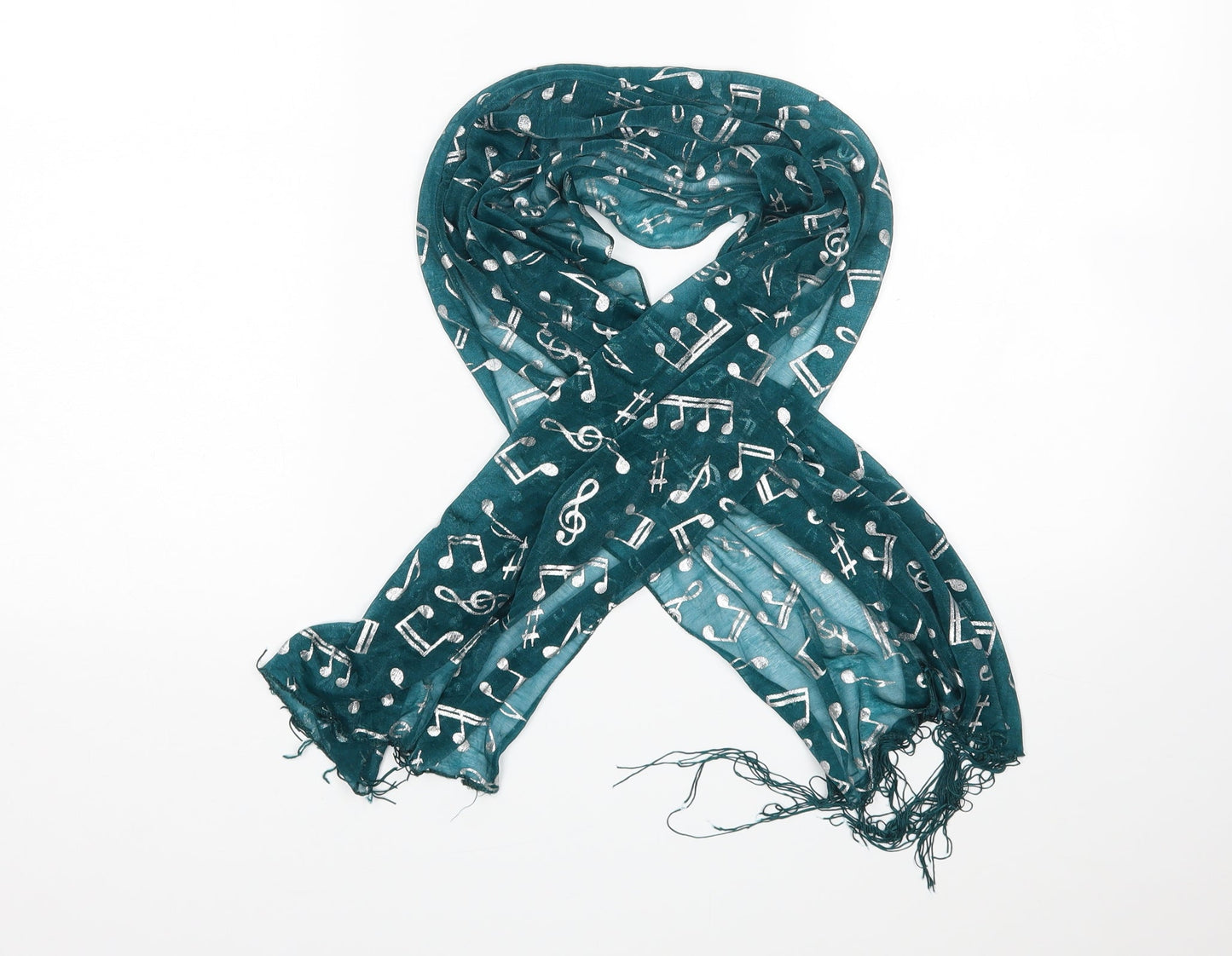 Preworn Womens Green Scarf