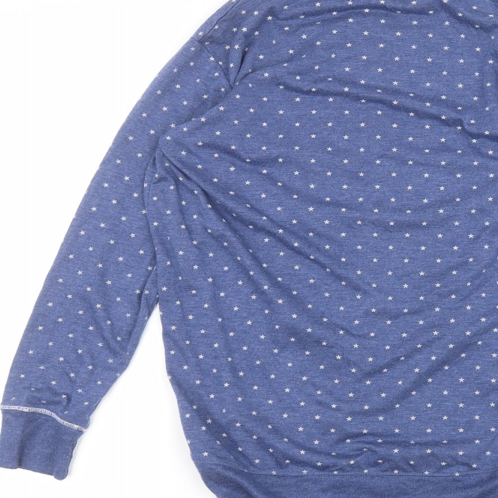 la marquise Womens Blue Polka Dot Cardigan Jumper Size S