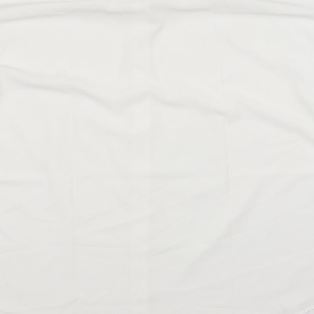SheIn Womens White Basic Button-Up Size 3XL