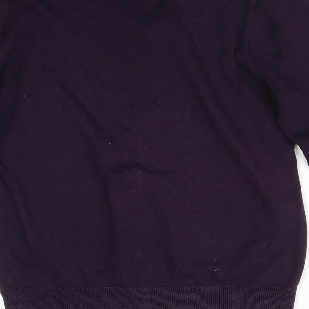 VINTAGE GARMENT Mens Purple Pullover Sweatshirt Size S