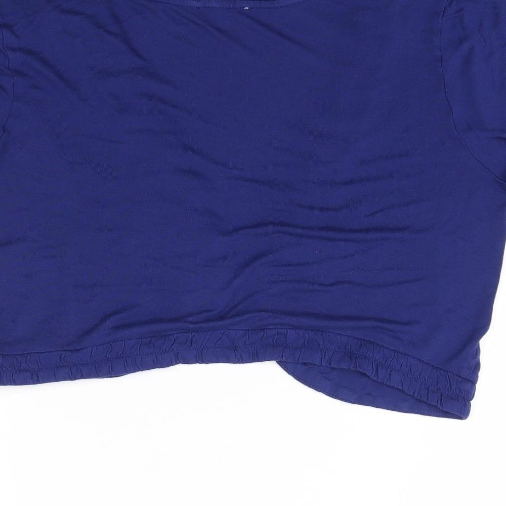 Damart Womens Blue Cardigan Jumper Size 14