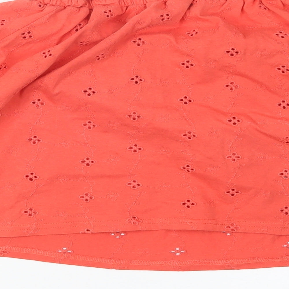 New Look Womens Pink Cropped T-Shirt Size 12