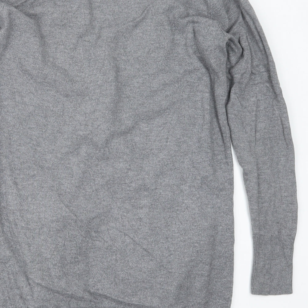 H&M Womens Grey Cardigan Jumper Size S