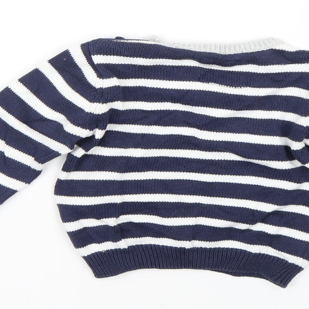 TU Multicoloured Striped Pullover Jumper Size 6-9 Months