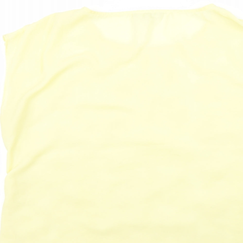 redherring Womens Yellow Basic Blouse Size 16
