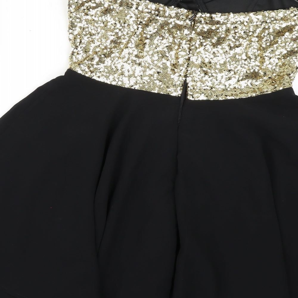 Club L Womens Gold Mini Size 12