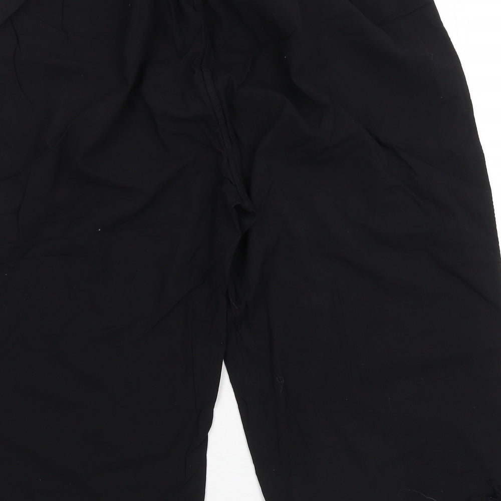 Moda Impression Womens Black Cropped Trousers Size 30 in