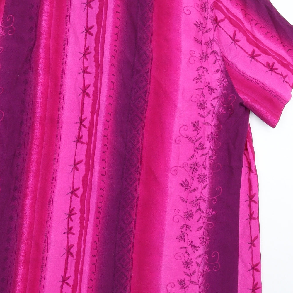 essence Womens Pink Basic Blouse Size 18