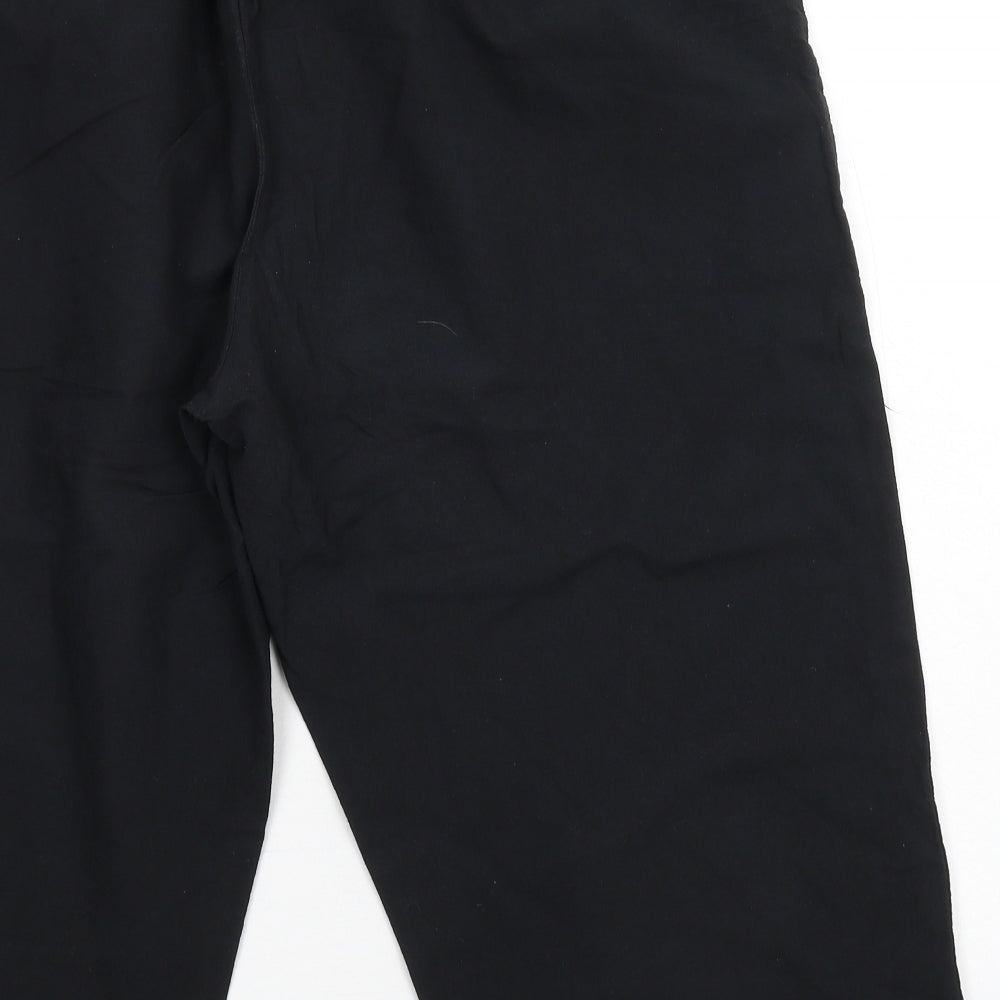 Mabel Womens Black Cropped Trousers Size 2XL L20.5 in