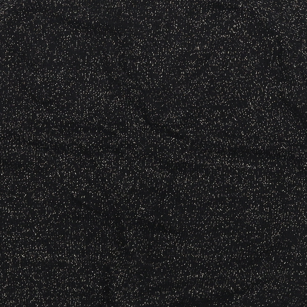 River Island Womens Black Knit Pullover Jumper Size 10