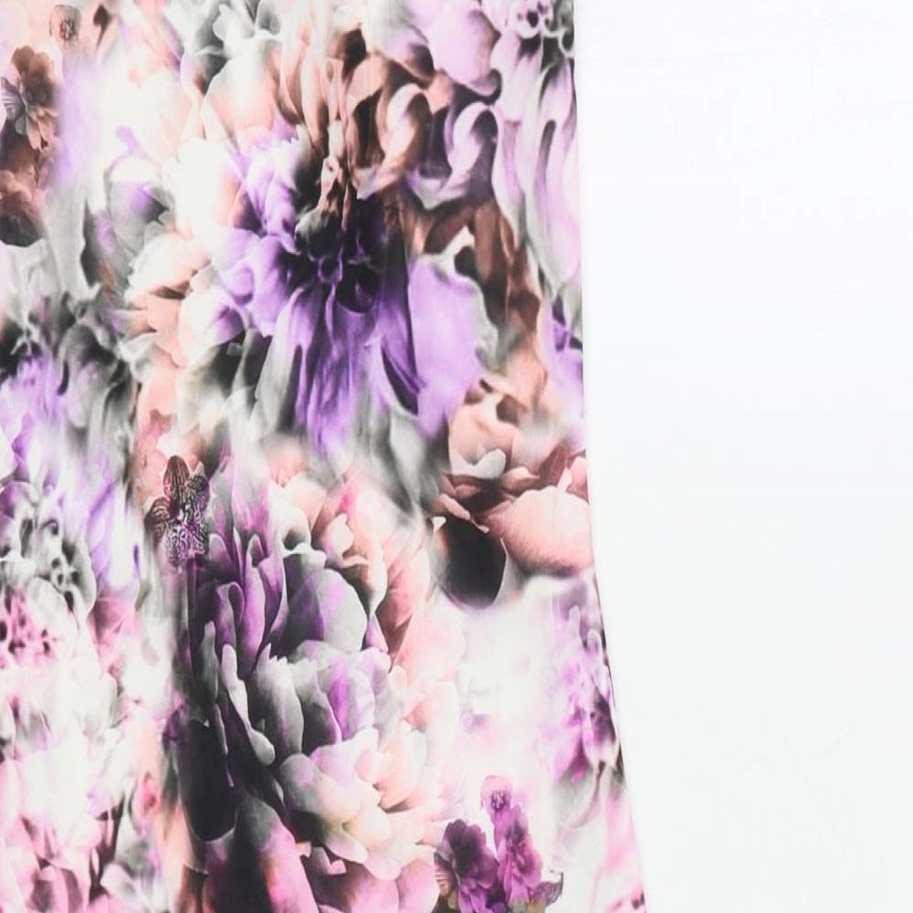Definition Womens Pink Floral Bodycon Size 8